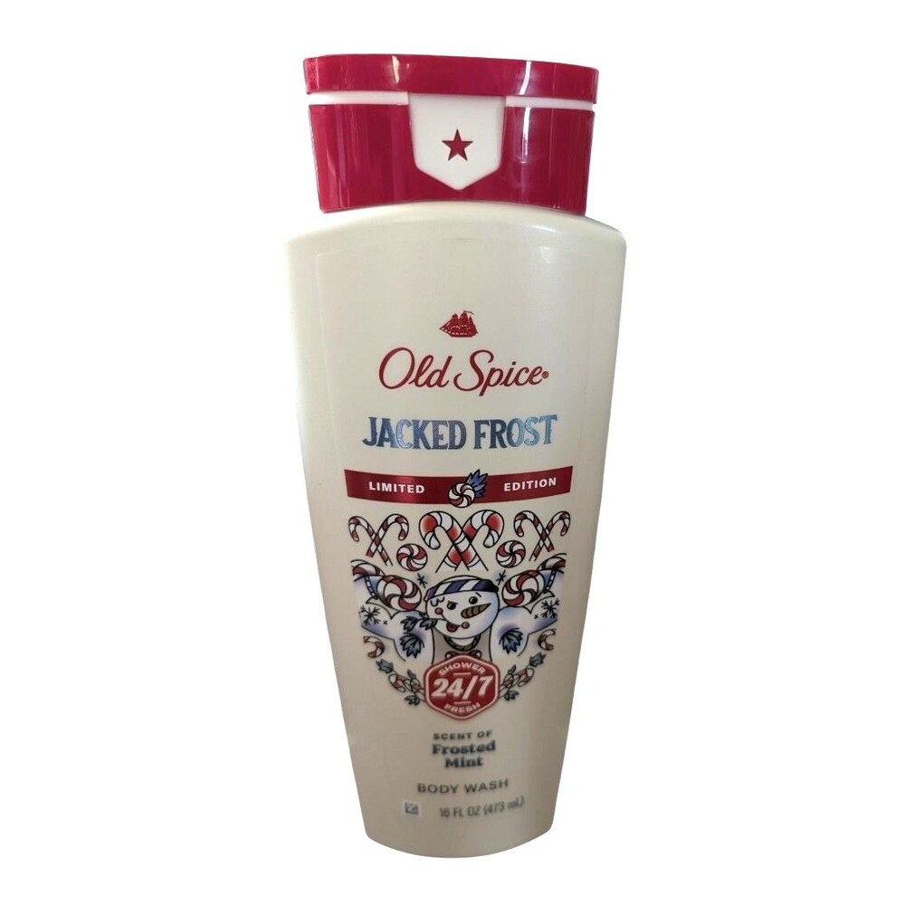 3X Old Spice Jack Frost Scent of Frosted Mint Body Wash 16 oz. Limited Edition